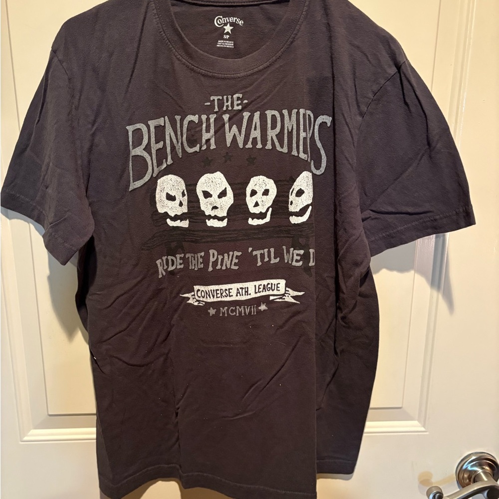 Converse Men's Dark Gray Skull Graphic Tee